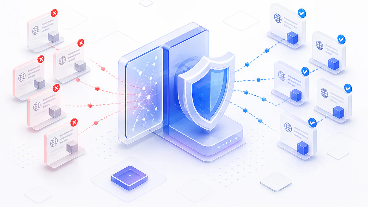 HTTP proxy nodes passing through a safety and reliability inspection