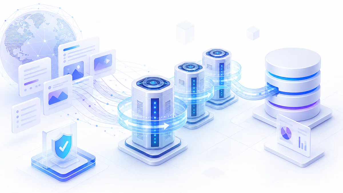 Web scraping with rotating datacenter proxies